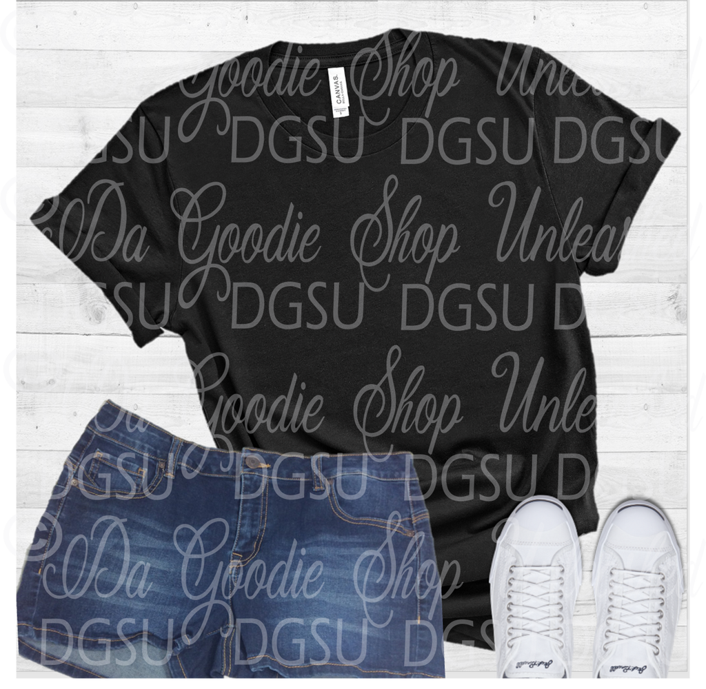 Black Ladies Fit with Shorts Mockup