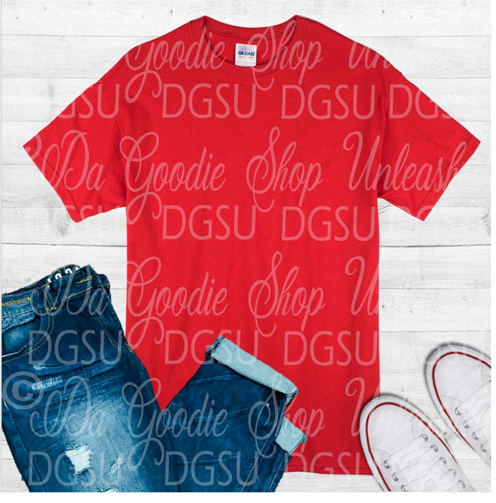 Red Shirt Mockup