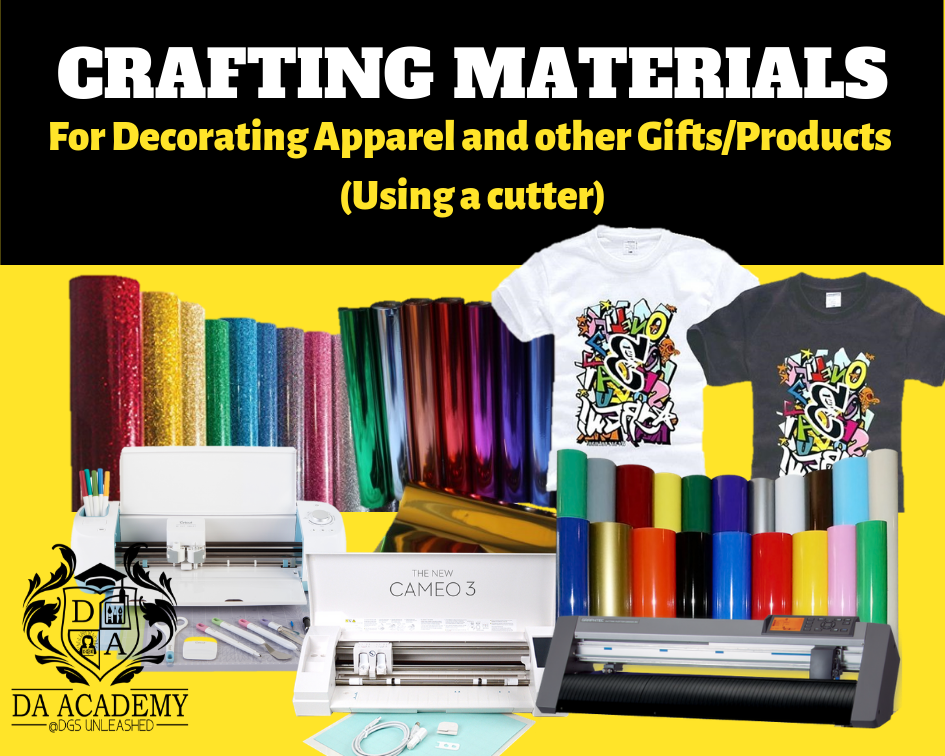 Craft Materials for Decorating Apparel and Gifts (with a cutting machine)