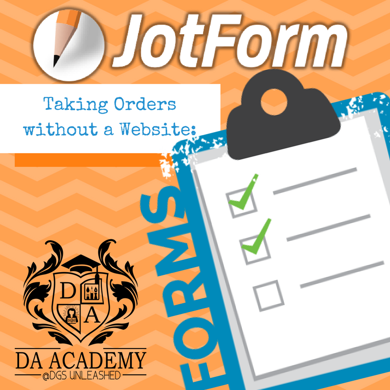 Taking Orders Without a Website: JotForm