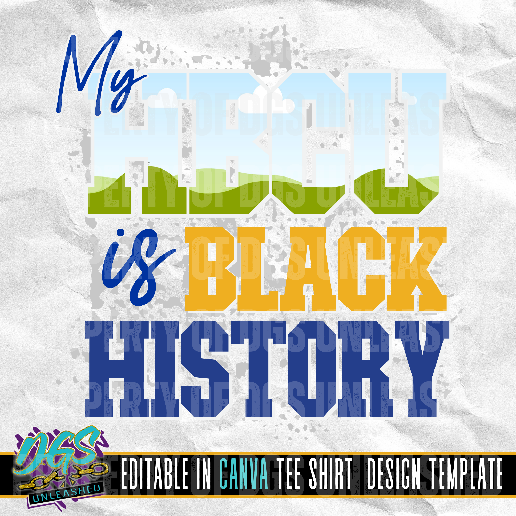 My HBCU is Black History Frame Editable Canva Template – Da Goodie Shop ...