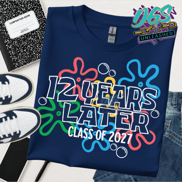 12 Years Later 2027 SVG, DXF, EPS, PNG Instant Digital Download