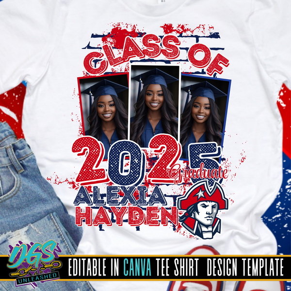 Class of 2025 Graduate Editable Canva Template