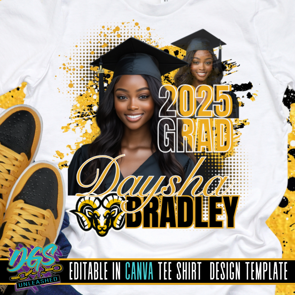 2025 Grad outline Editable Canva Template