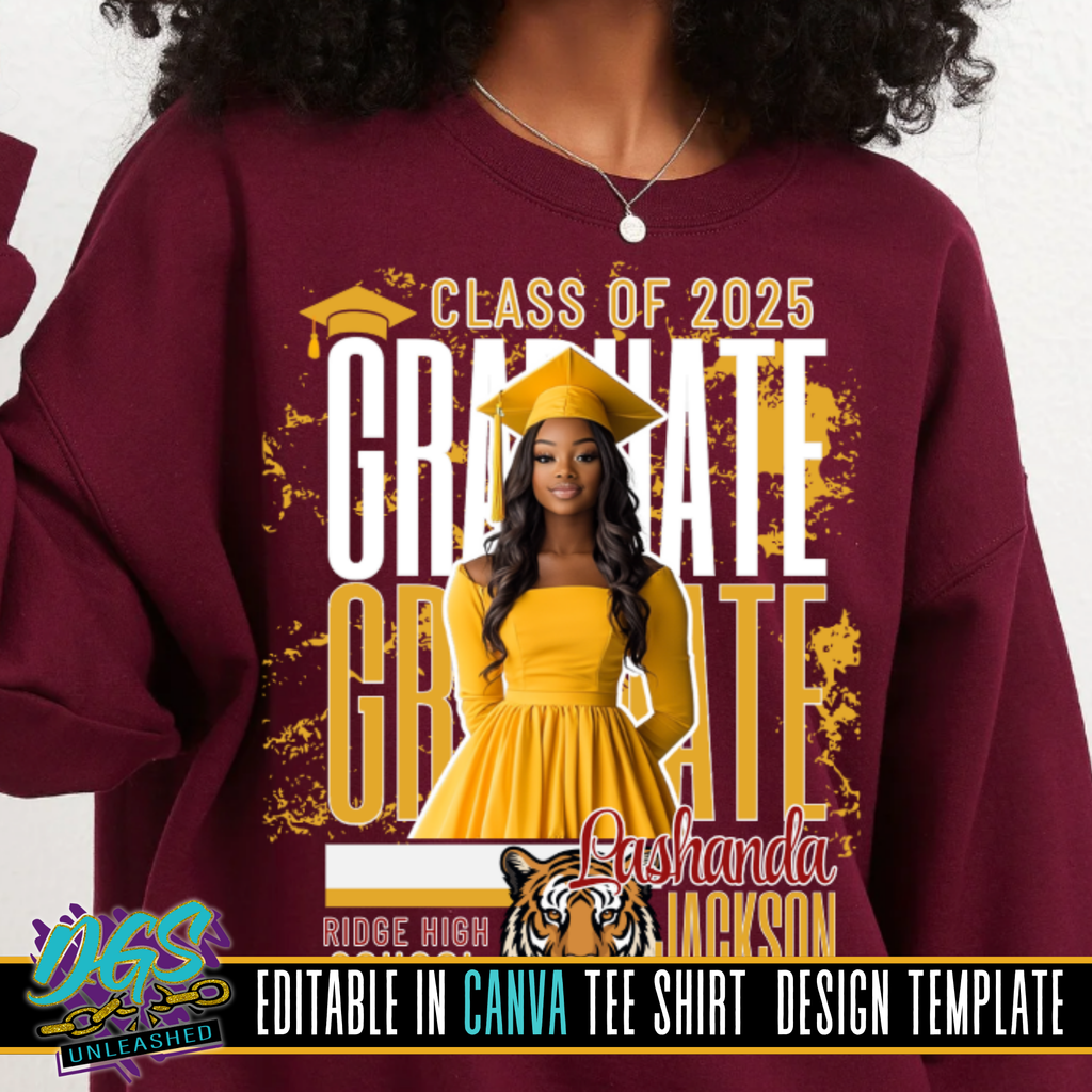 Graduate repeat Editable Canva Template