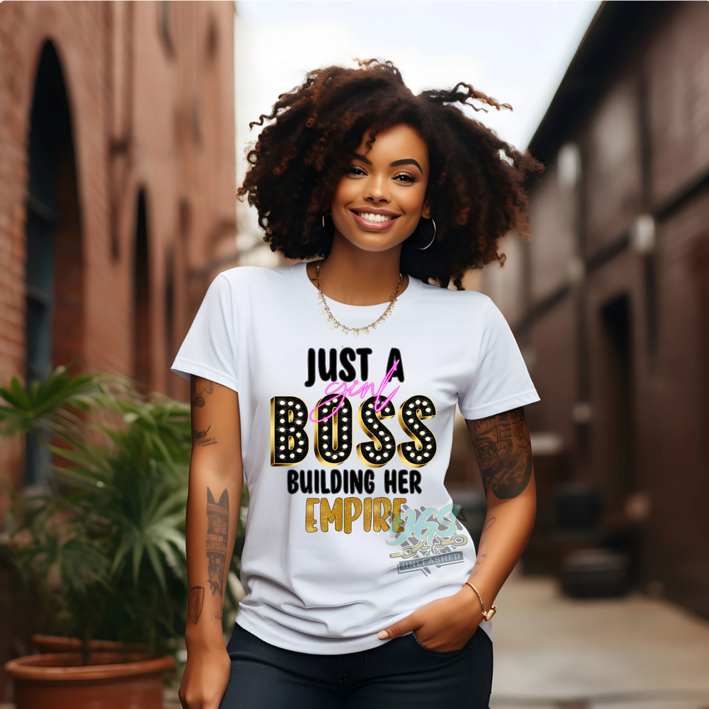 Just a Girl Boss (DTF TRANSFER ONLY!!)