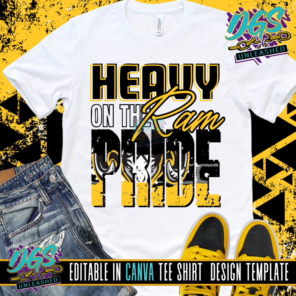 Heavy on Team Pride Editable Canva Template