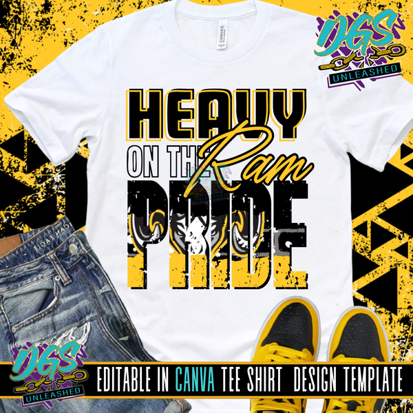 Heavy on Team Pride Editable Canva Template