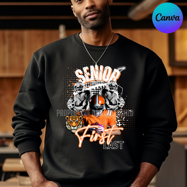 Senior Night Sport Editable Canva Template