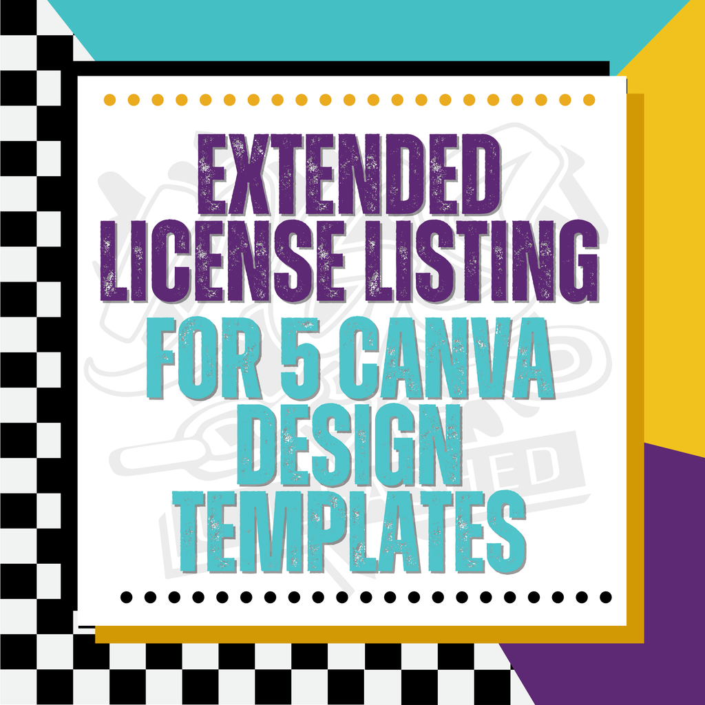 Extended Commercial Use License (5 Designs)