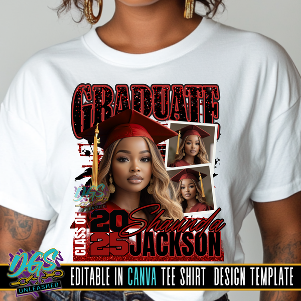 Graduate Arch Editable Canva Template