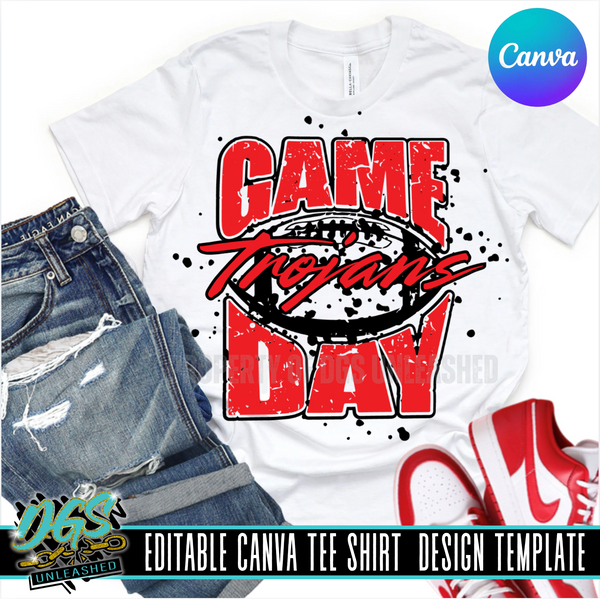 Senior Night Sport Editable Canva Template