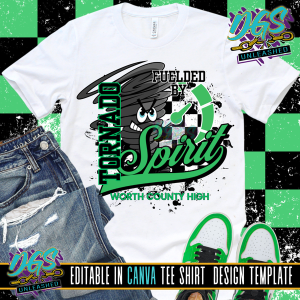 Fueled by Team Spirit Editable Canva Template