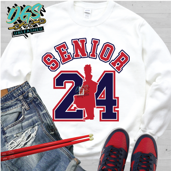 Air Senior 24 Band Drum SVG, DXF, PNG, and EPS Digital Files