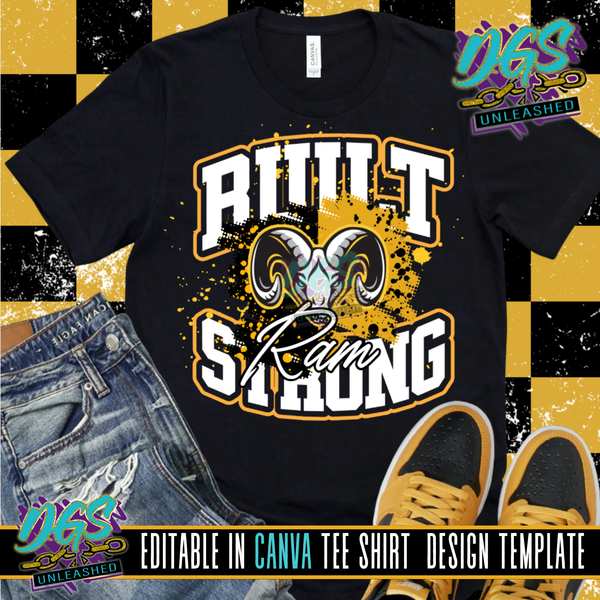 Built Team Strong Editable Canva Template