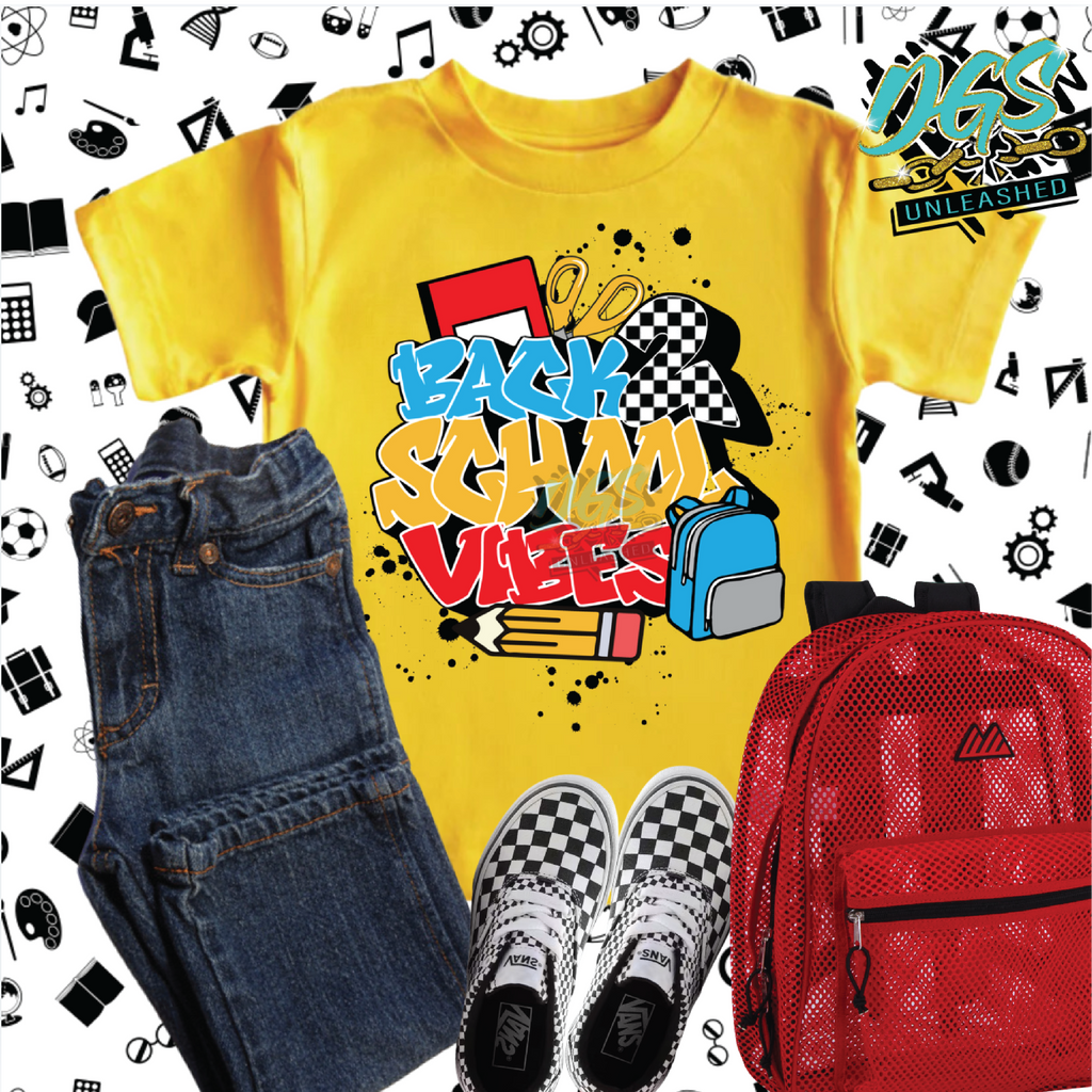 Back to School Vibes PNG Digital Download