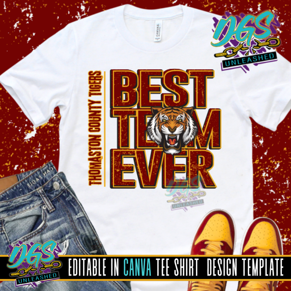Best Team Ever Canva Template Editable Canva Template