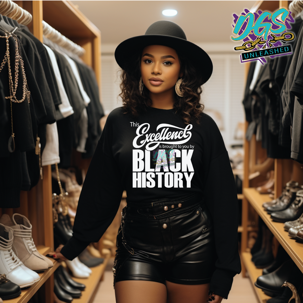 Black History Excellence SVG, DXF, PNG, and EPS Cricut-Silhouette Instant Digital Download