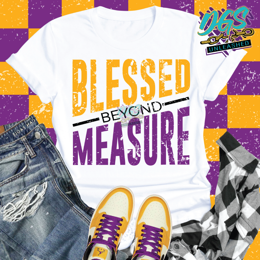 Blessed Beyond Measure SVG, DXF, PNG, and EPS Cricut-Silhouette Instant Digital Download