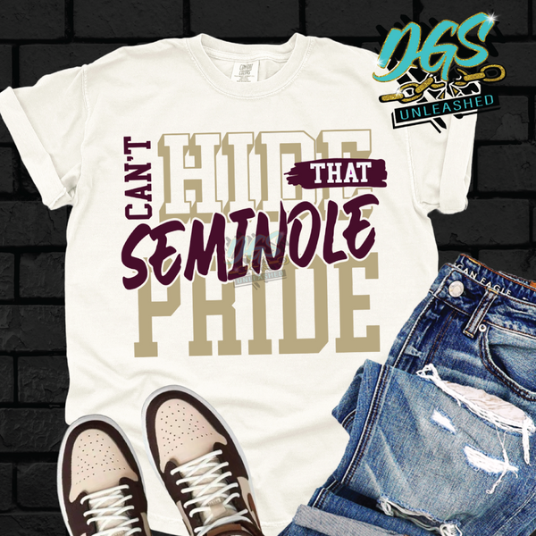 Can't Hide Pride-Seminole SVG, DXF, PNG, and EPS Cricut-Silhouette Instant Digital Download