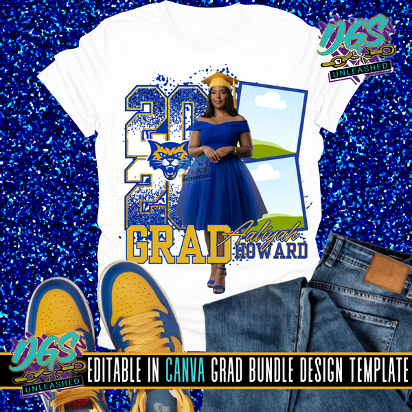 2026 Stacked Grad Editable Canva Template