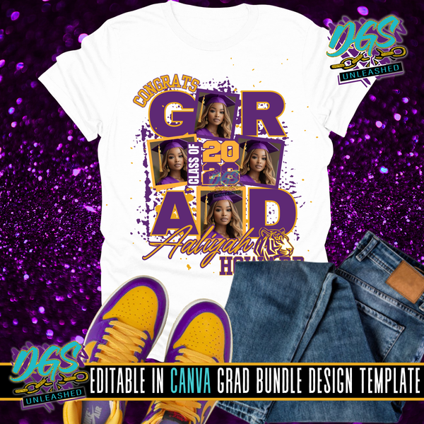 2026 Grad Box Editable Canva Template