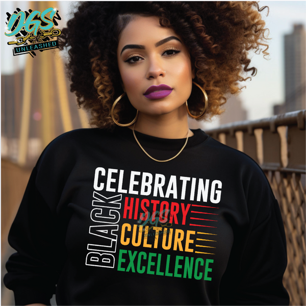 Celebrating Black SVG, DXF, PNG, and EPS Digital Files