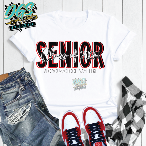 Class of 2024 Senior SVG, DXF, PNG, and EPS Digital Files