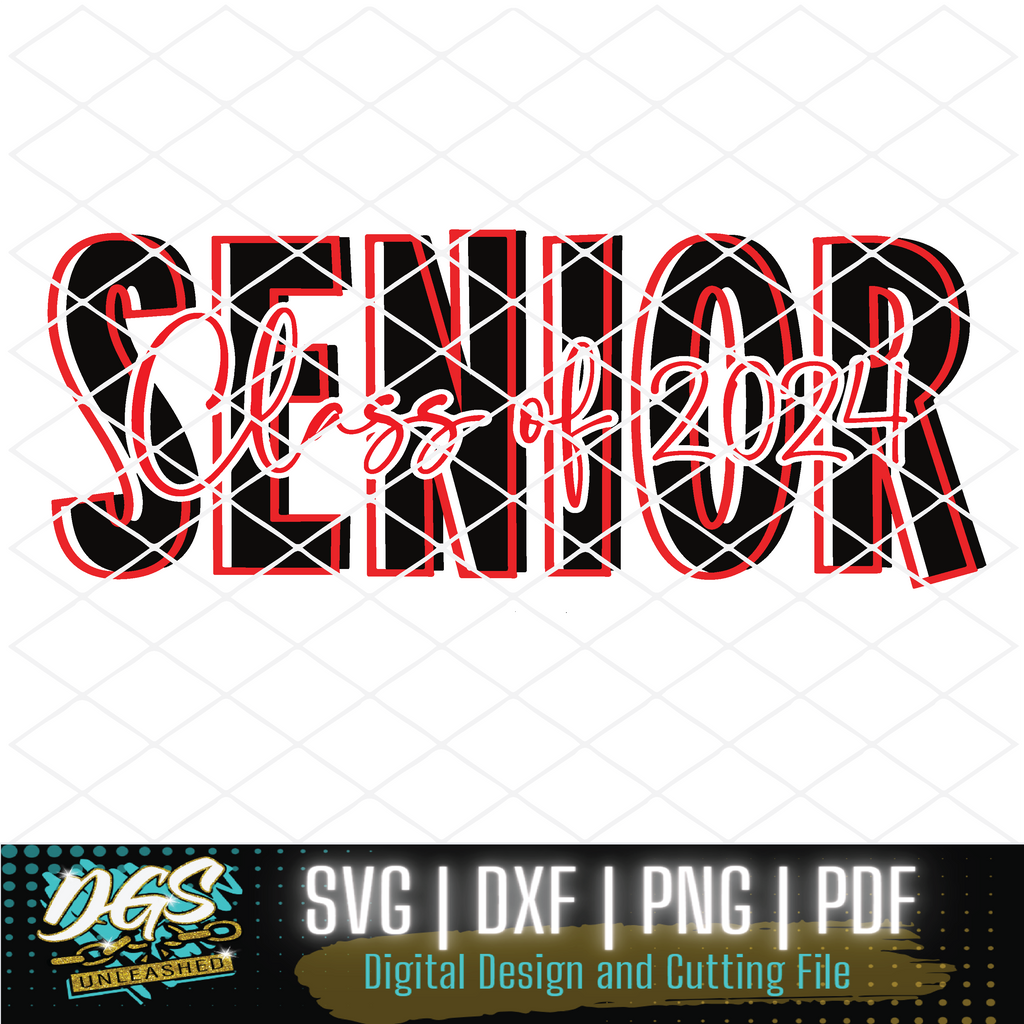 Senior 3peat 2024 SVG, DXF, PNG, and EPS Digital Files – Da Goodie