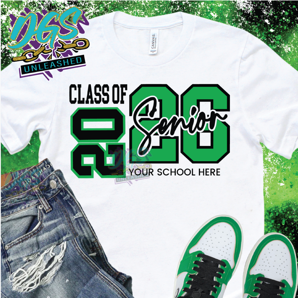 Class of 2026 Senior 2 SVG, DXF, PNG, and EPS Cricut-Silhouette Instant Digital Download