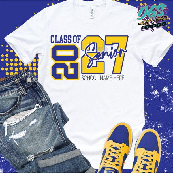 Class of 2027 Senior SVG, DXF, EPS, PNG Instant Digital Download