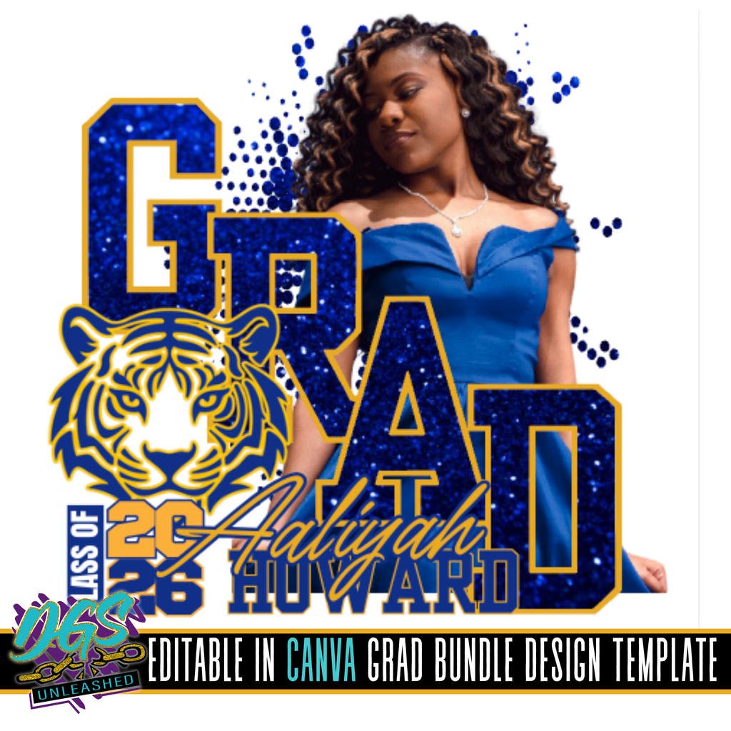 2026 Diagonal Grad Editable Canva Template