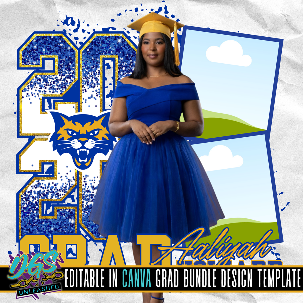 2026 Stacked Grad Template Bundle Editable Canva Template