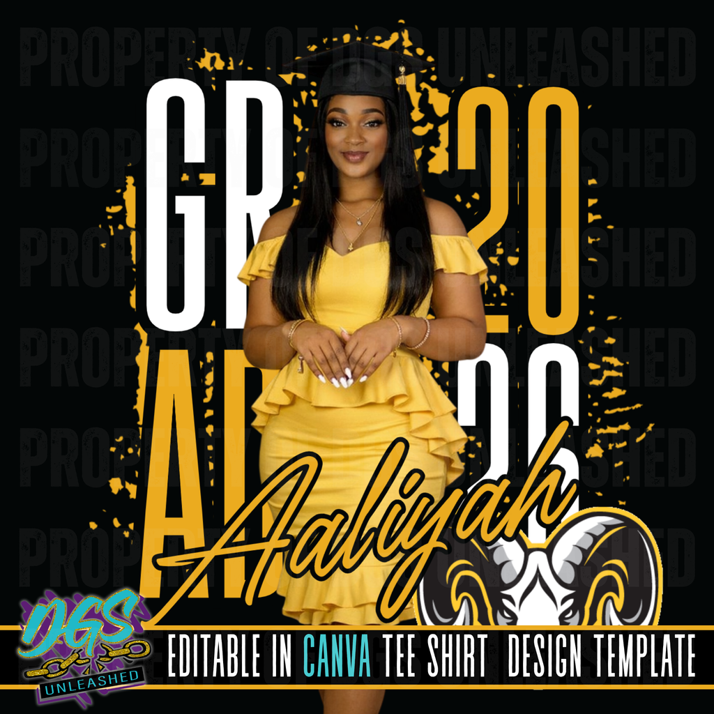2026 Double Stack Grad Template Bundle Editable Canva Template