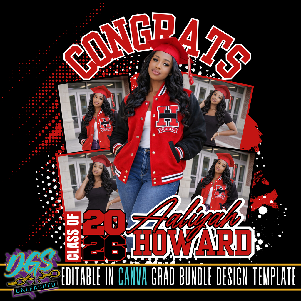 Congrats 2026 Editable Canva Template
