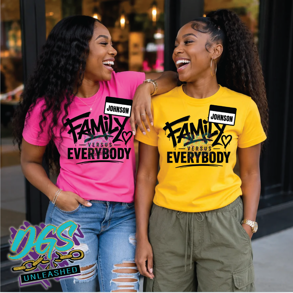Family vs Everybody SVG, DXF, EPS, PNG Instant Digital Download