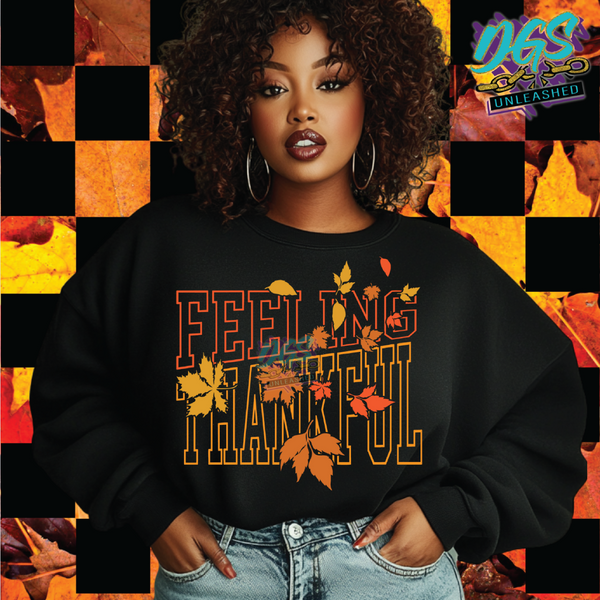 Feeling Thankful SVG, DXF, PNG, and EPS Cricut-Silhouette Instant Digital Download