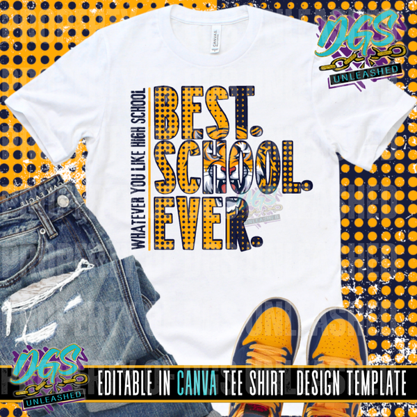 BEST SCHOOL EVER Editable Canva Template