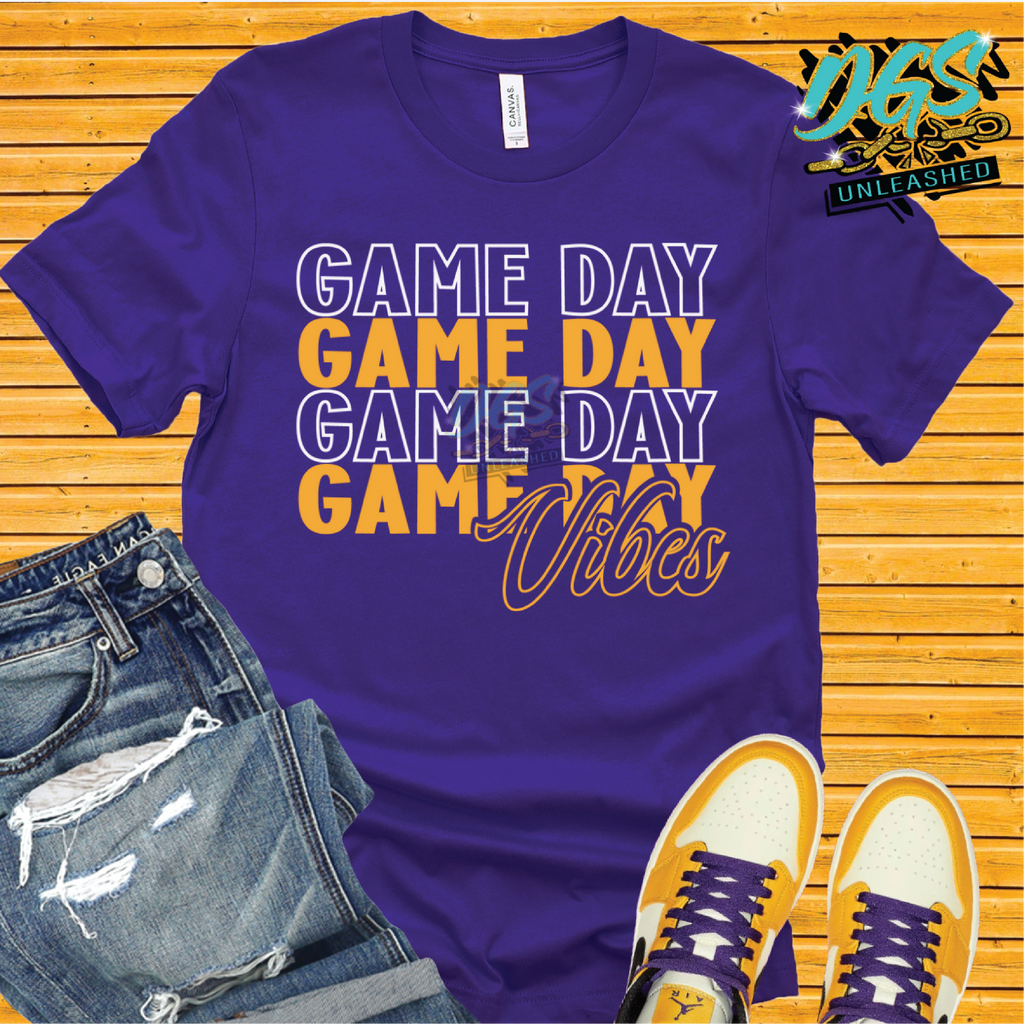 Game Day Vibes SVG, DXF, PNG, and EPS Cricut-Silhouette Instant Digital Download