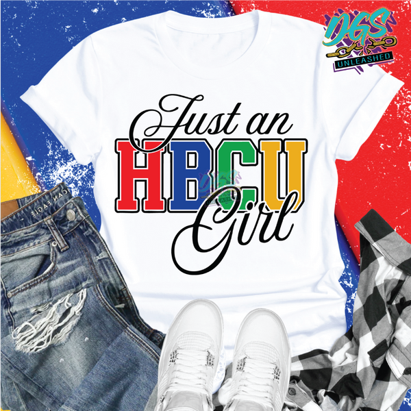 Just an HBCU Girl SVG, DXF, PNG, and EPS Cricut-Silhouette Instant Digital Download