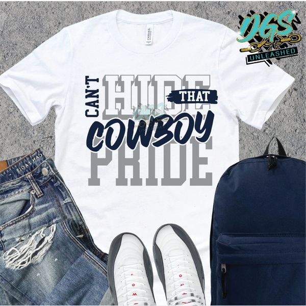 Can't Hide Pride-Cowboys SVG, DXF, PNG, and EPS Cricut-Silhouette Instant Digital Download