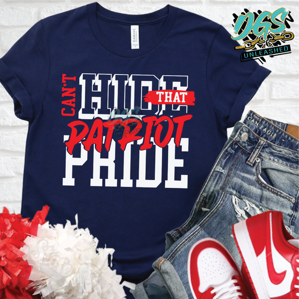 Can't Hide Pride-Patriots SVG, DXF, PNG, and EPS Cricut-Silhouette Instant Digital Download