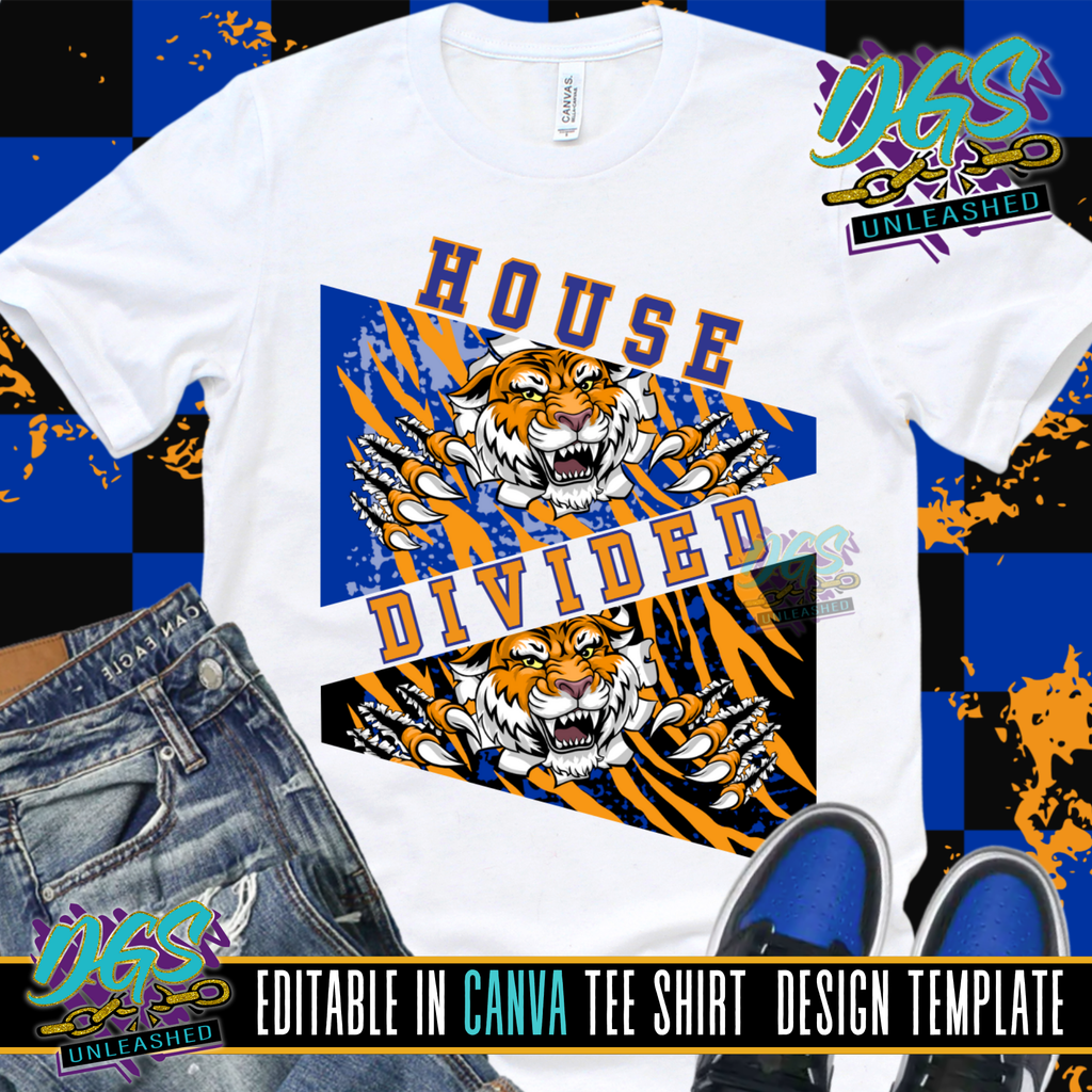 House Divided I Editable Canva Template