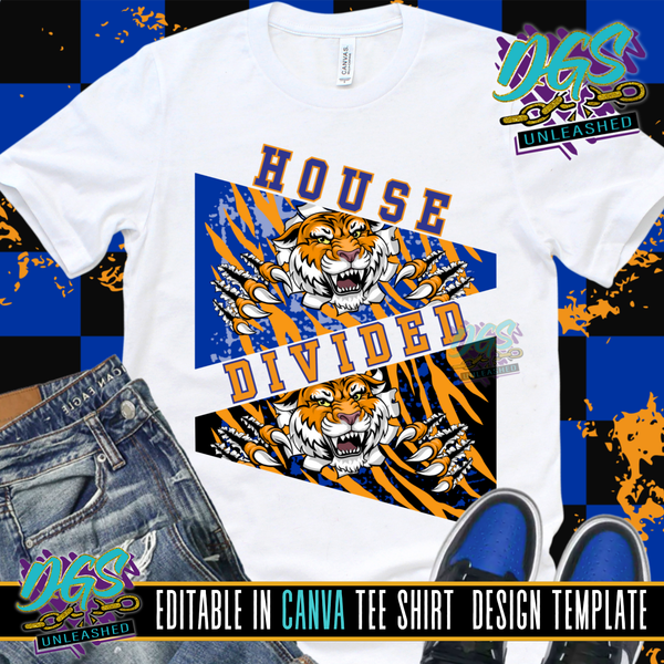 House Divided I Editable Canva Template