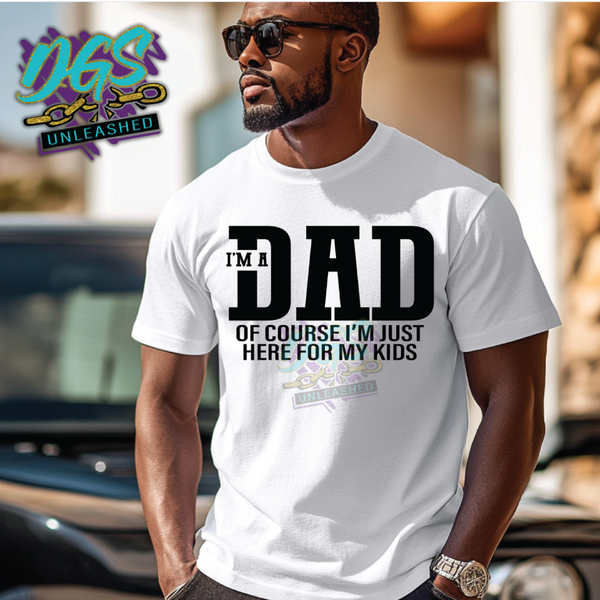 I'm a Dad-Here for My Kids II SVG, DXF, PNG, and EPS Cricut-Silhouette Instant Digital Download