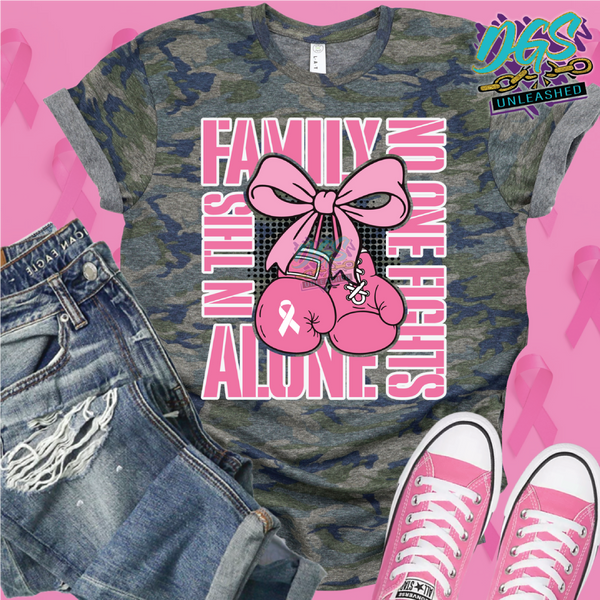 No One Fights Alone SVG, DXF, PNG, and EPS Cricut-Silhouette Instant Digital Download