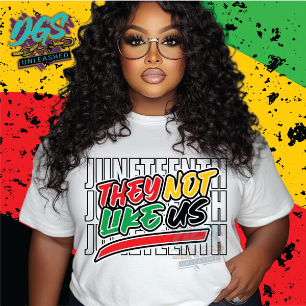 Juneteenth-They Not Like Us SVG, DXF, PNG, and EPS Cricut-Silhouette Instant Digital Download