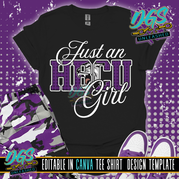 Just an HBCU Girl Canva Template Editable Canva Template
