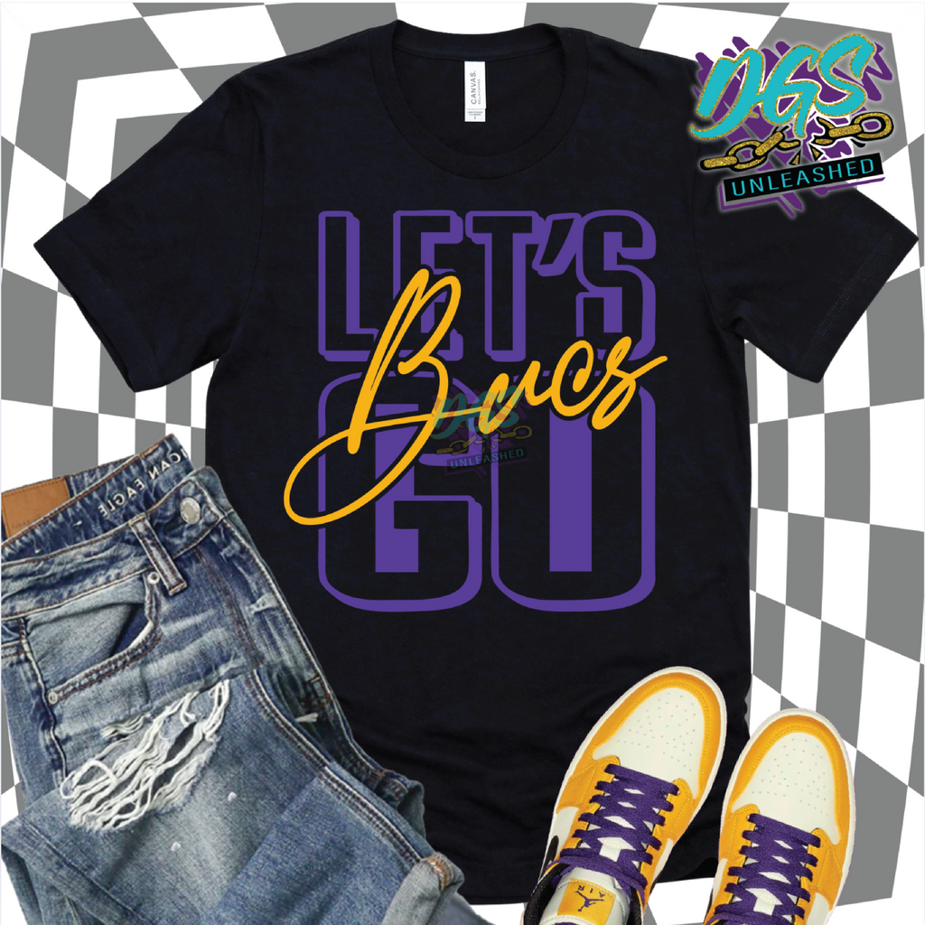 Let's Go Bucs SVG, DXF, PNG, and EPS Cricut-Silhouette Instant Digital Download