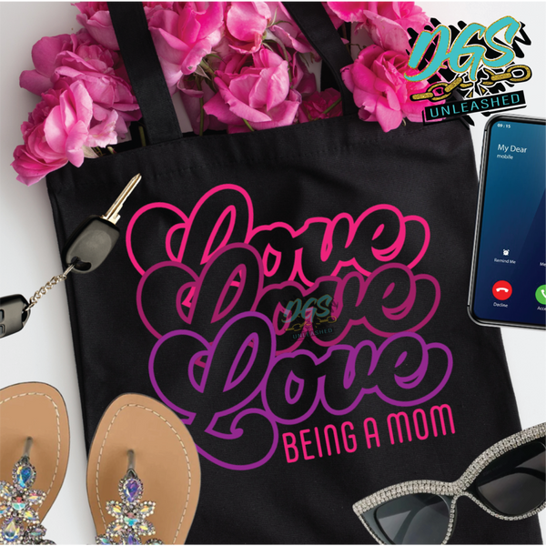 Love (3) Being a Mom SVG, DXF, PNG, and EPS Cricut-Silhouette Instant Digital Download
